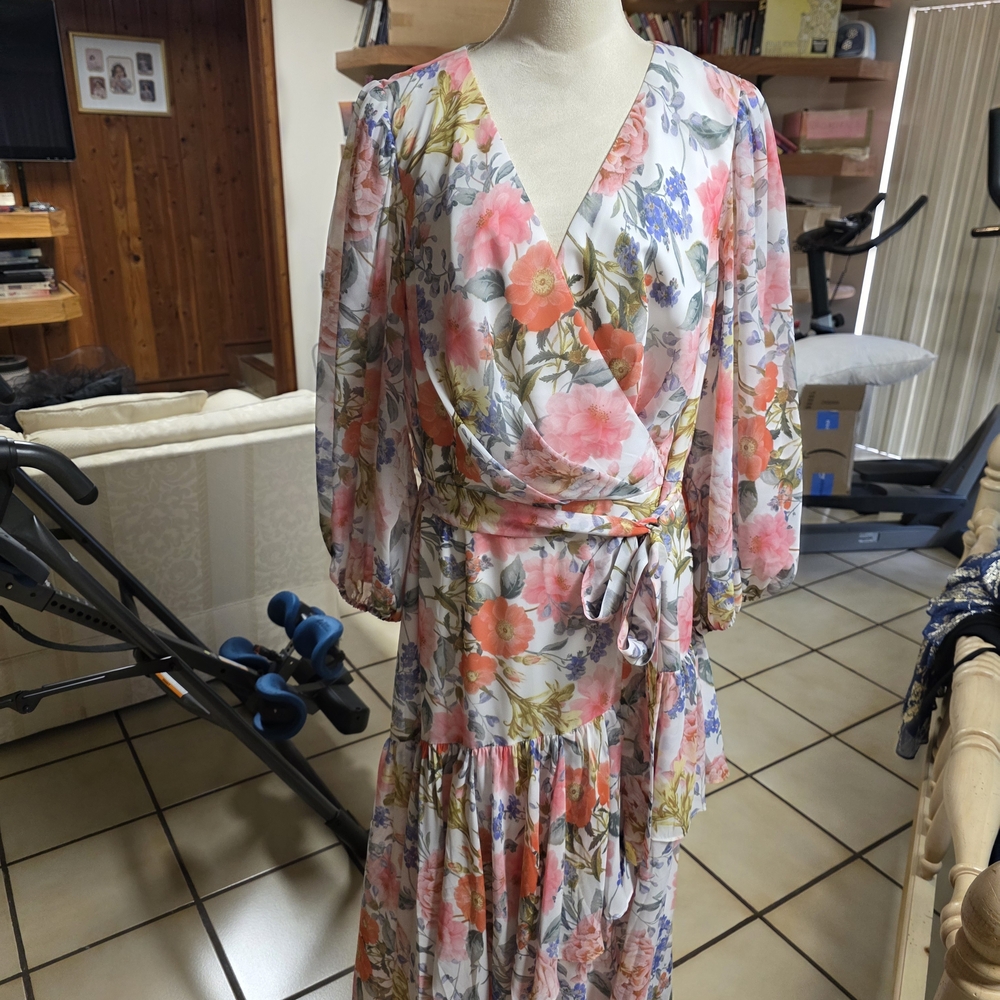 Eliza J Multicolor Floral Maxi Dress